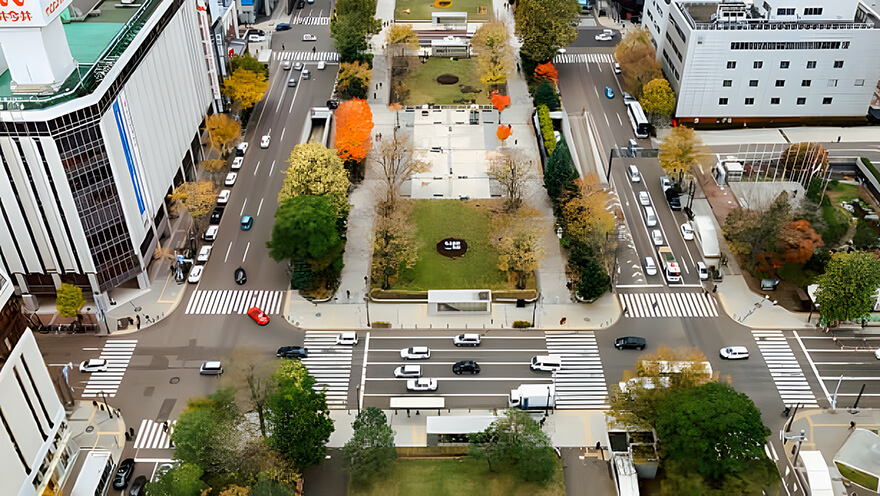 画像：札幌の中心 大通公園